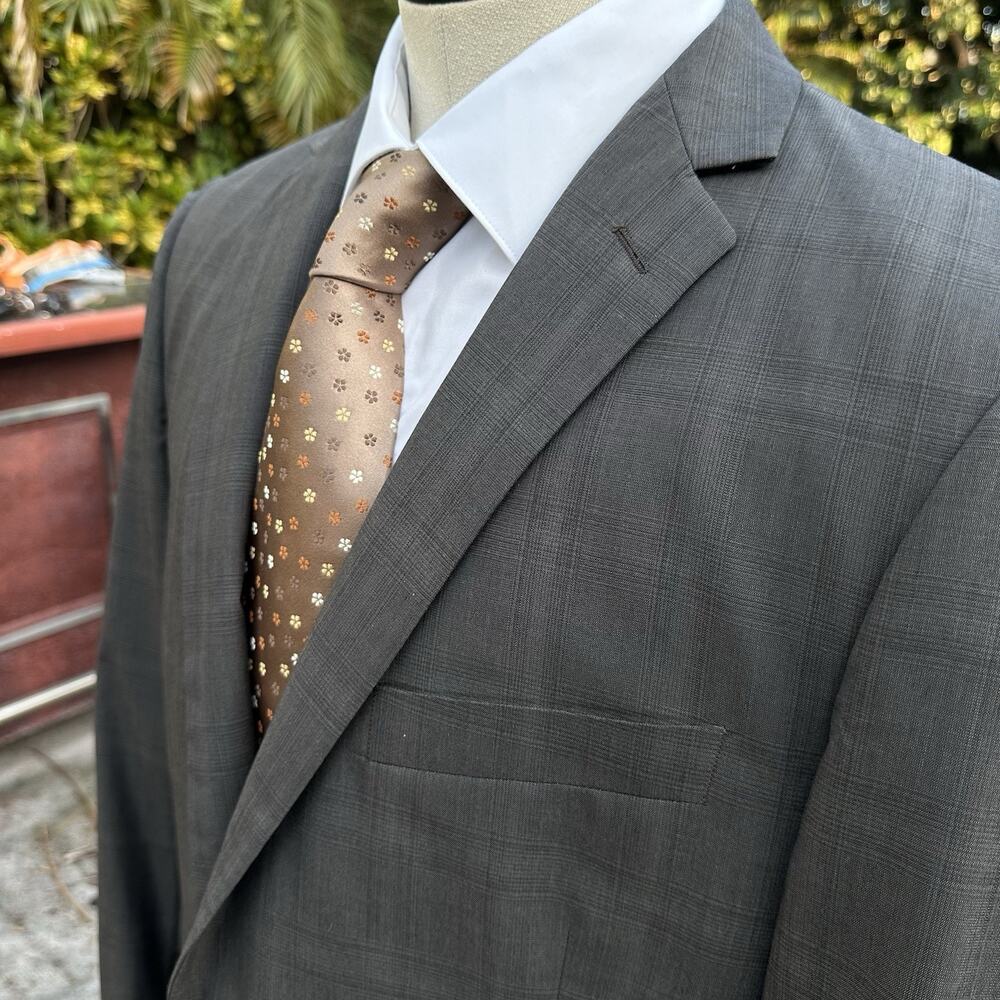 Ralph Lauren Sport Coat Blazer 44R Tonal Glenn Plaid Perfect Pristine Condition